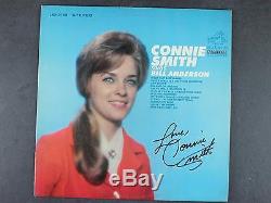 1967 CONNIE SMITH SINGS BILL ANDERSONAUTOGRAPH LP RECORD ALBUM