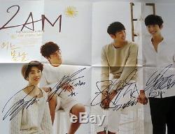 2AM Autographed Korea 2nd album One Spring Day CD+photo+signed poster