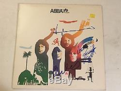 Abba Autographed The Album Lp Record X3 Signed By Frida, Benny & Bjorn + Coa