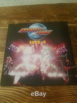 ACE FREHLEY (KISS) authentic signed FREHLEY'S COMET LIVE + 1 album cover