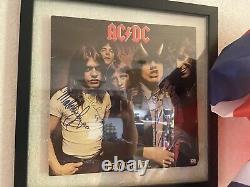 AC/DC Highway to Hell album signed by entire band with COA- Bonn Scott/Malcolm