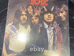 AC/DC Highway to Hell album signed by entire band with COA- Bonn Scott/Malcolm