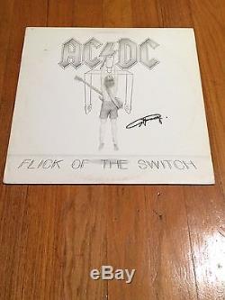 Ac/dc Signed Angus Young Vinyl Lp Record Flick Of The Switch Album Jsa Coa Ac DC