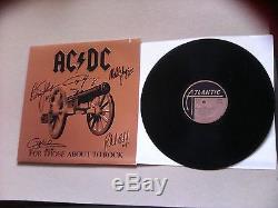 Ac/dc Signed For Those About To Rock Record Album Lp Vinyl Angus Malcolm Young