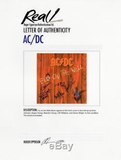 AC/DC band signed autographed record album! Brian Malcolm Angus +! Epperson LOA