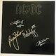 AC/DC signed back in black album angus malcolm young group lp ac dc epperson loa