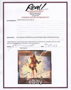 AC/DC signed x5 BLOW UP YOUR VIDEO LP album AUTOGRAPH auto REAL Epperson LOA BAS