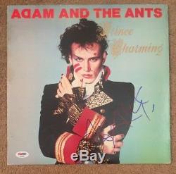 ADAM ANT Autographed Signed PRINCE CHARMING Vinyl Record Album PSA DNA COA