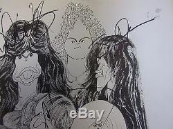 Aerosmith Signed Autographed Draw The Line Record Album With Record Jsa Loa