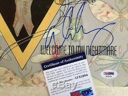 ALICE COOPER Autographed Signed NIGHTMARE Vinyl Record LP Album PSA DNA