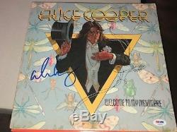 ALICE COOPER Autographed Signed WELCOME TO MY NIGHTMARE Album LP PSA/DNA