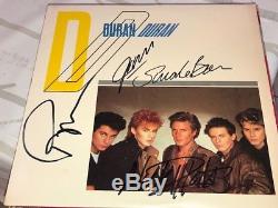 AMAZING Duran Duran GROUP Signed Autographed Album LP SIMON LE BON NICK RHODES +