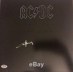 Angus Young Autographed Signed Ac/dc Black In Black Psa/dna Record Album