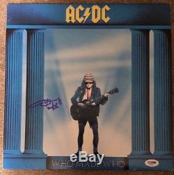 ANGUS YOUNG Autographed Signed AC/DC WHO MADE WHO Vinyl Record Album PSA DNA