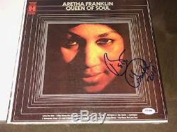 ARETHA FRANKLIN Signed Autographed QUEEN OF SOUL Album LP PSA/DNA