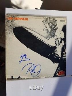 AUTOGRAPHED LED ZEPPELIN ALBUM COVER BY PAGE AND PLANT. Roger Epperson COA