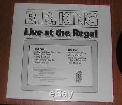 AUTOGRAPHED SIGNED BB KING RECORD ALBUM LIVE AT THE REGAL