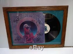 Autographs Incl Jerry Garcia Grateful Dead Full Band Coa On Album Cover Framed