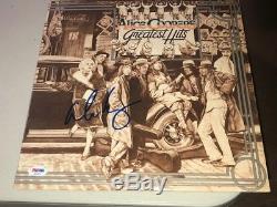 AWESOME Alice Cooper Signed Autographed GREATEST HITS Album LP PSA/DNA