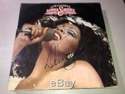 AWESOME Donna Summer Signed Autographed LIVE & MORE Album LP