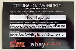 Ace Frehley SIGNED Solo Album AUTOGRAPHED With KISS Army Warehouse COA