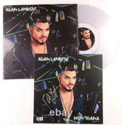 Adam Lambert Signed Autographed Record Album Insert High Drama withRecord BAS