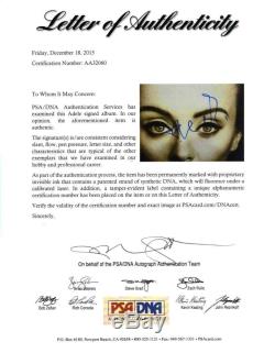 Adele'25' Autographed Signed Album LP Record Certified Authentic PSA/DNA COA