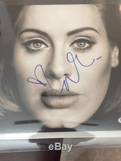 Adele 25 signed Album LP Record PSA DNA Beautiful Sig