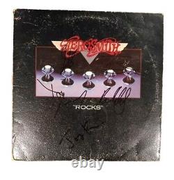 Aerosmith Band Complete Signed Autographed ROCKS Vinyl Album