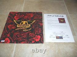 Aerosmith Band Signed Autograph Permanent Vacation LP Album All 5 PSA Certified