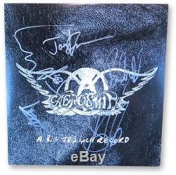Aerosmith Band Signed Autographed Album Cover 10 Inch Record Tyler Perry Beckett