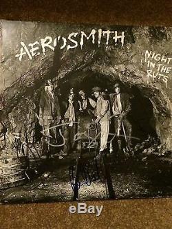 Aerosmith Band Signed Autographed Night In The Ruts LP Album All 5 JSA Certified