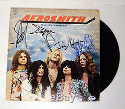 Aerosmith Complete Band Signed Dream On 1st Vinyl Record Album Psa/dna Coa