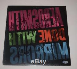 Aerosmith Full Band Signed Autographed DONE WITH MIRRORS Record Album BAS COA