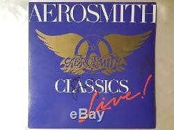 Aerosmith Personally Hand Signed/Autographed Record Album Cover