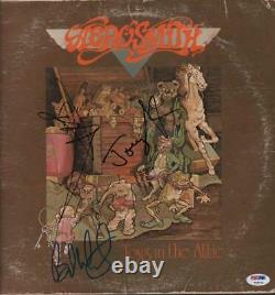 Aerosmith x3 Autographed Signed Toys In The Attic Album Cover PSA LOA
