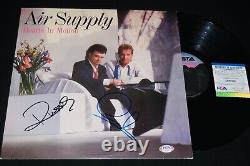 Air Supply Autographed Vinyl Record Album Cover (hitchcock & Russell) Psa Dna