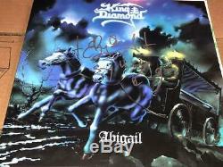 Amazing KING DIAMOND Signed Autographed ABIGAIL Record Album LP MERCYFUL FATE