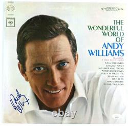 Andy Williams Signed Autographed Record Album The Wonderful World of JSA AH86364