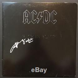Angus Young AC/DC Signed Autograph Back In Black Album Record LP JSA COA