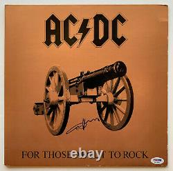 Angus Young Autographed AC/DC For Those About to Rock Album Signed PSA COA