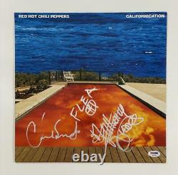 Anthony Kiedis, Flea +1 Signed Autograph Album Record Red Hot Chili Peppers Psa