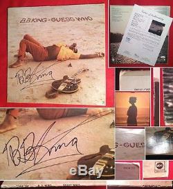 Authentic autograph B. B. KING signed Guess Who LP Vinyl Record Album, BB, JSA LOA