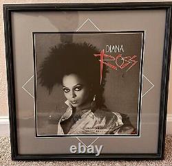 Autographed Diana Ross Swept Away Framed Album Cover