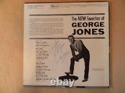 Autographedgeorge Jonesnew Favs. Of George Jones -33 1/3 Lp-phono Record Album