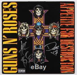 Axl Rose Guns N Roses Duff JSA Autograph Signed Album Appetite Record