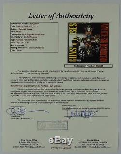 Axl Rose Guns N Roses Duff JSA Autograph Signed Album Appetite Record