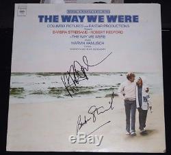 BARBARA STREISAND ROBERT REDFORD Hand Signed THE WAY WE WERE Record Album withCOA