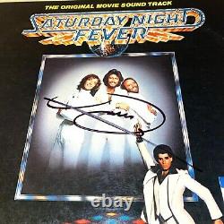 BARRY GIBB signed autographed SATURDAY NIGHT FEVER ALBUM BEE GEES BECKETT COA