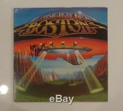 BARRY GOUDREAU SIGNED AUTOGRAPHED BOSTON BAND DON'T LOOK BACK RECORD ALBUM #1